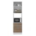 Torre Quente Para Fornos Armário de Cozinha 1 Porta e 3 Gavetas Branco/Rustic Glamy Madesa