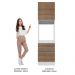 Torre Quente Para Fornos Armário de Cozinha 1 Porta e 3 Gavetas Branco/Rustic Glamy Madesa