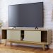  Rack Bancada Tv 65 Pol 2P 164 cm Atlas Cumaru Opala MADETEC
