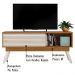 Bancada Para TV 65 Polegadas 5061 Naturale Off White Madetec