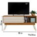 Bancada Para TV 65 Polegadas 5061 Naturale Off White Madetec