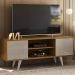 Bancada Rack TV 55 Polegadas 136cm 3951 Fenddi Naturale MDT