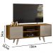 Bancada Rack TV 55 Polegadas 136cm 3951 Fenddi Naturale MDT