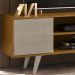 Bancada Rack TV 55 Polegadas 136cm 3951 Fenddi Naturale MDT