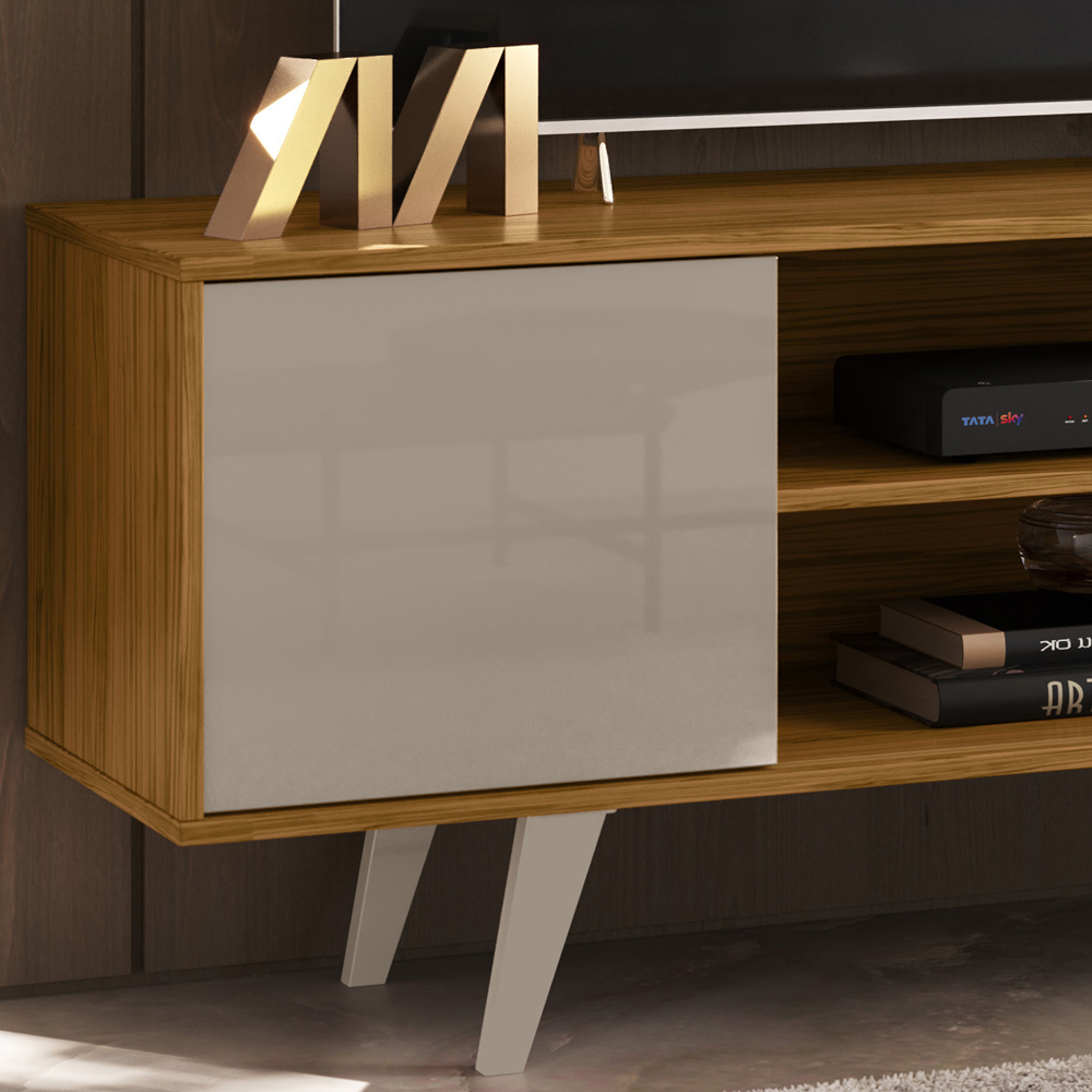 Bancada Rack TV 55 Polegadas 136cm 3951 Fenddi Naturale MDT