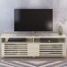 Bancada Rack TV 65 Polegadas 182cm 3961 Calacata Off White MDT