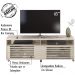 Bancada Rack TV 65 Polegadas 182cm 3961 Calacata Off White MDT