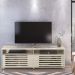 Bancada Rack TV 65 Polegadas 182cm 3961 Calacata Off White MDT