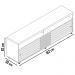 Bancada Rack TV 65 Polegadas 182cm 3961 Cedro Nat Off White MDT