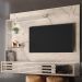 Bancada Suspensa Para TV 50 Polegadas 2801 Calacata Off White Madetec