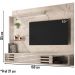 Bancada Suspensa Para TV 50 Polegadas 2801 Calacata Off White Madetec