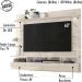 Bancada Suspensa Para TV 60 Polegadas 2761 Calacata Off White MDT