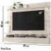 Bancada Suspensa Para TV 60 Polegadas 2761 Calacata Off White MDT