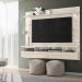 Bancada Suspensa Para TV 60 Polegadas 2761 Calacata Off White MDT