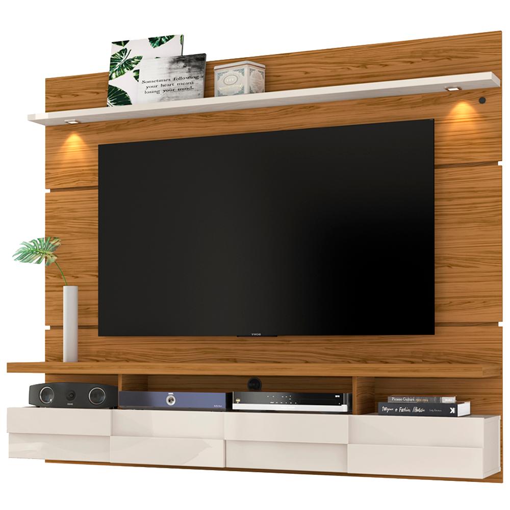 Bancada Suspensa Para TV 60 Polegadas 2761 Naturale Off White Madetec