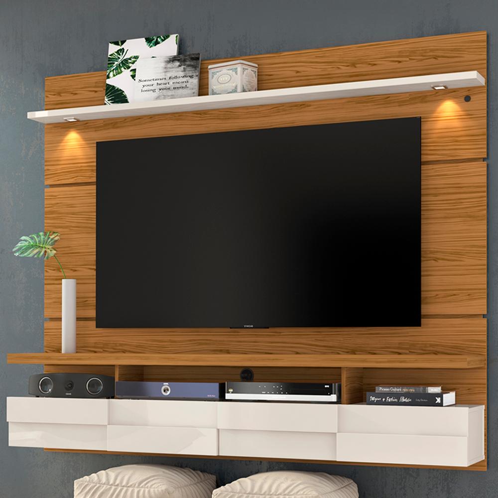 Bancada Suspensa Para TV 60 Polegadas 2761 Naturale Off White Madetec