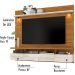 Bancada Suspensa Para TV 60 Polegadas 2761 Naturale Off White Madetec