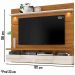 Bancada Suspensa Para TV 60 Polegadas 2761 Naturale Off White Madetec