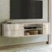 Bancada Suspensa Tv 60 Pol 2P 136 cm Modena Calacata Off White MADETEC