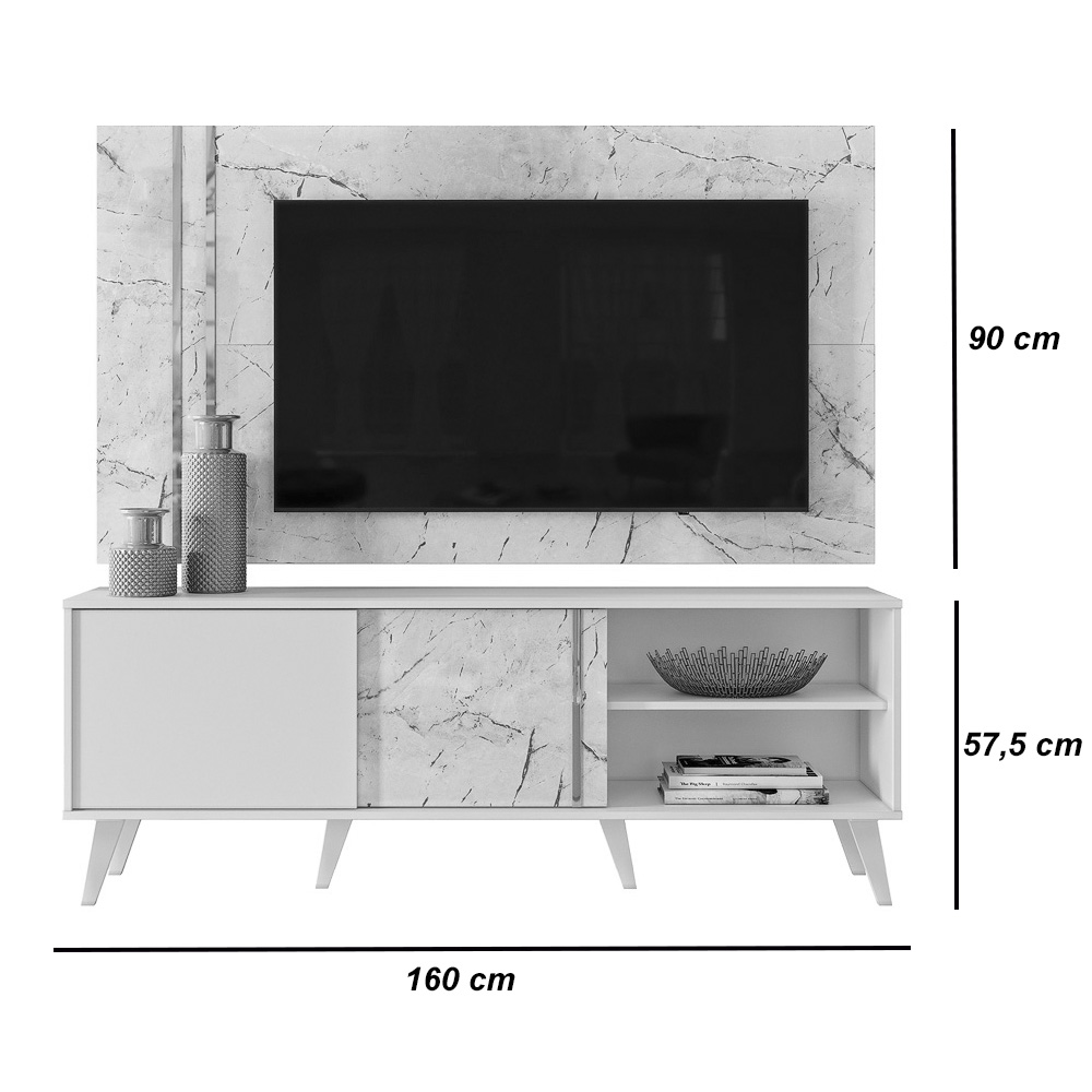 Bancada com Painel Para TV Até 65'' Cronos - Madetec
