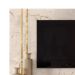Bancada com Painel para Tv até 65 Polegadas Ares Calacata/Off White