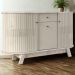 Buffet Aparador 3 Portas 136 cm Monza Calacata Off White MADETEC