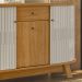 Buffet Aparador 3 Portas 136 cm Monza Cinamomo Off White Madetec