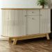 Buffet Aparador 3 Portas 136 cm Monza Cumaru Opala MADETEC
