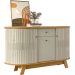 Buffet Aparador 3 Portas e 1 Gaveta 100% MDP Brianza Cumaru/Opala