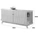 Buffet Aparador 4 Portas e 2 Gavetas 100% MDP Mônica Calacata/Off White