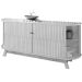 Buffet Aparador 4 Portas e 2 Gavetas 100% MDP Mônica Cinamomo/Off White