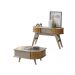 Conjunto Aparador Estoril com Mesa de Centro Indianápolis Fendi/Naturale Madetec