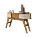 Conjunto Aparador Estoril com Mesa de Centro Indianápolis Naturale/Off White Madetec