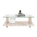 Conjunto Aparador e Mesa de Centro Kassia Calacata Off-White