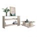 Conjunto Bancada e Mesa de Centro Darshan Calacata Off-White