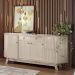 Conjunto Cristaleira e Buffet Hamilton Calacata Off White
