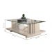 Conjunto para Sala de Estar Completo Zimmer Calacata Off-White