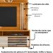 Estante Home 2 Portas 182cm Frizz Cinamomo Off White MADETEC