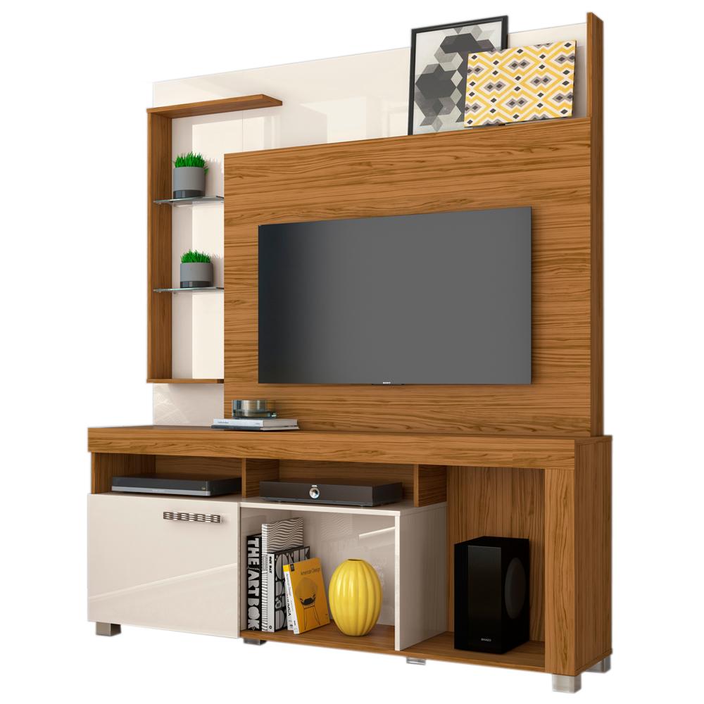 Estante Home Para TV 50 Polegadas 5991 Naturale Off White Madetec
