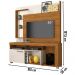 Estante Home Para TV 50 Polegadas 5991 Naturale Off White Madetec