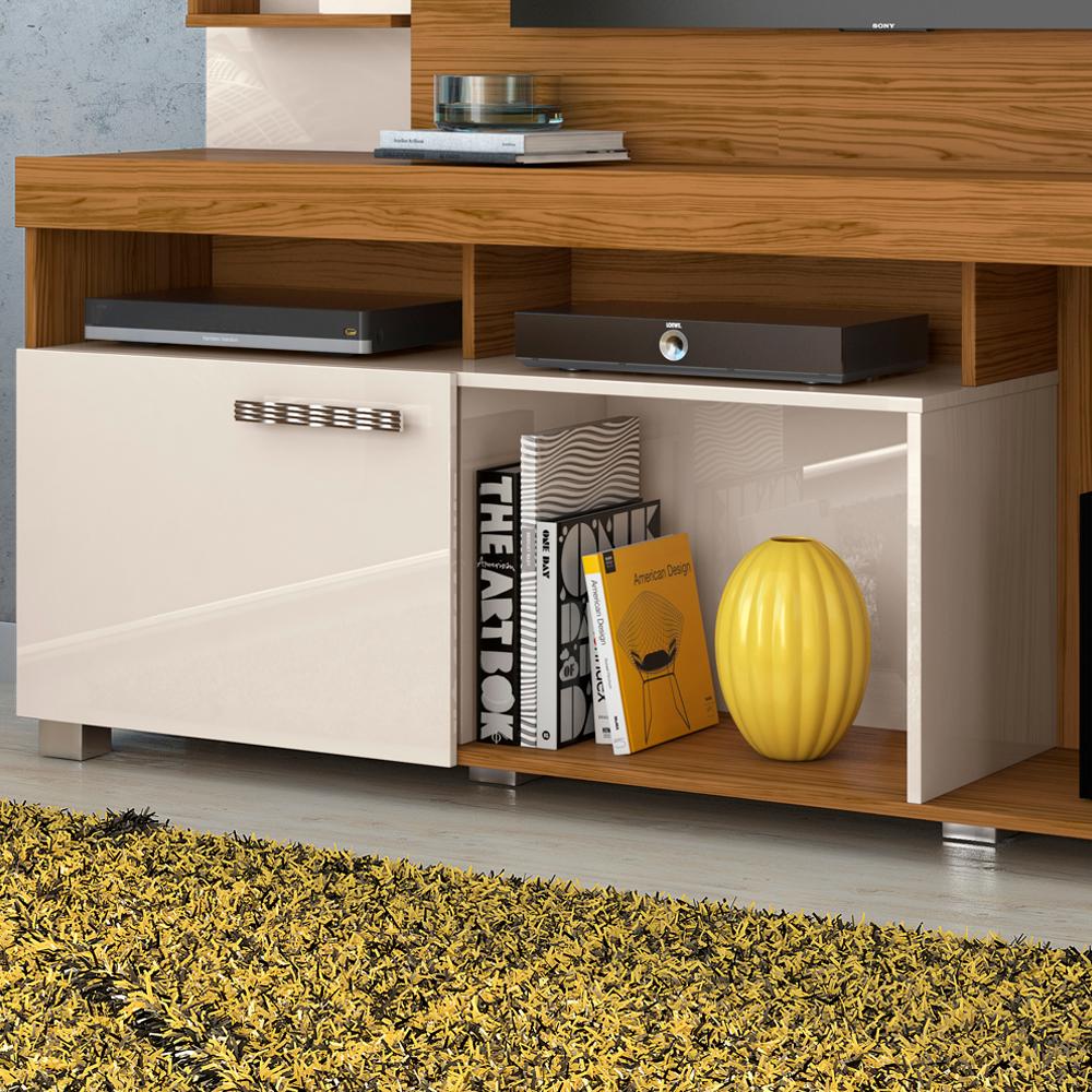Estante Home Para TV 50 Polegadas 5991 Naturale Off White Madetec