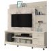 Estante Home Para TV 55 Pol Com Rodizios 9411 Calacata Off White MDT
