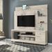 Estante Home Para TV 55 Pol Com Rodizios 9411 Calacata Off White MDT