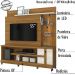 Estante Home Para TV 55 Pol Com Rodizios 9411 Naturale Off White MDT