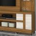 Estante Home Para TV 55 Pol Com Rodizios 9411 Naturale Off White MDT