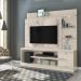 Estante Home Para TV 55 Polegadas 6411 Calacata Off White MDT