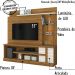 Estante Home Para TV 55 Polegadas 6411 Naturale Off White MDT