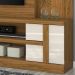 Estante Home Para TV 55 Polegadas 6411 Naturale Off White MDT