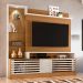 Estante Home Para TV 55 Polegadas 6471 Naturale Off White Madetec