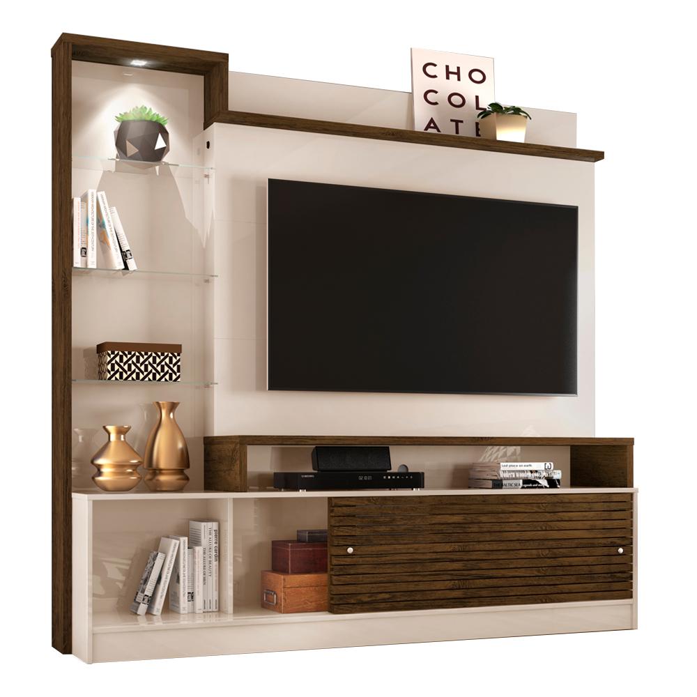 Estante Home Para TV 55 Polegadas 6471 Off White Savana Madetec